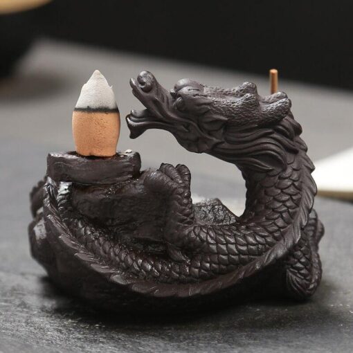 Encens <br> Brule Encens Dragon. | OkO-OKO™ Dragon bruleur d'encens vue de profil | oko oko