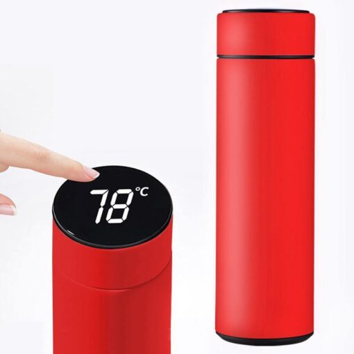 Thermos intelligent avec température  couleur rouge | oko oko