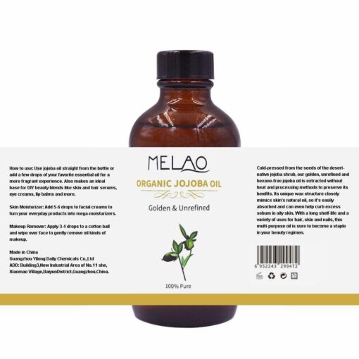 Huile de Jojoba Organique BIO étiquette | oko oko