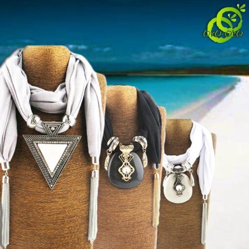 Collier foulard bijoux 3 couleurs | oko oko