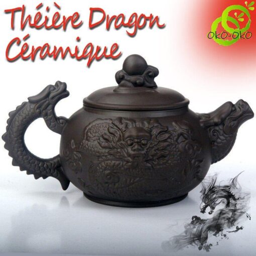 Théière Dragon en céramique Yixing variante 1 | OkO-OkO