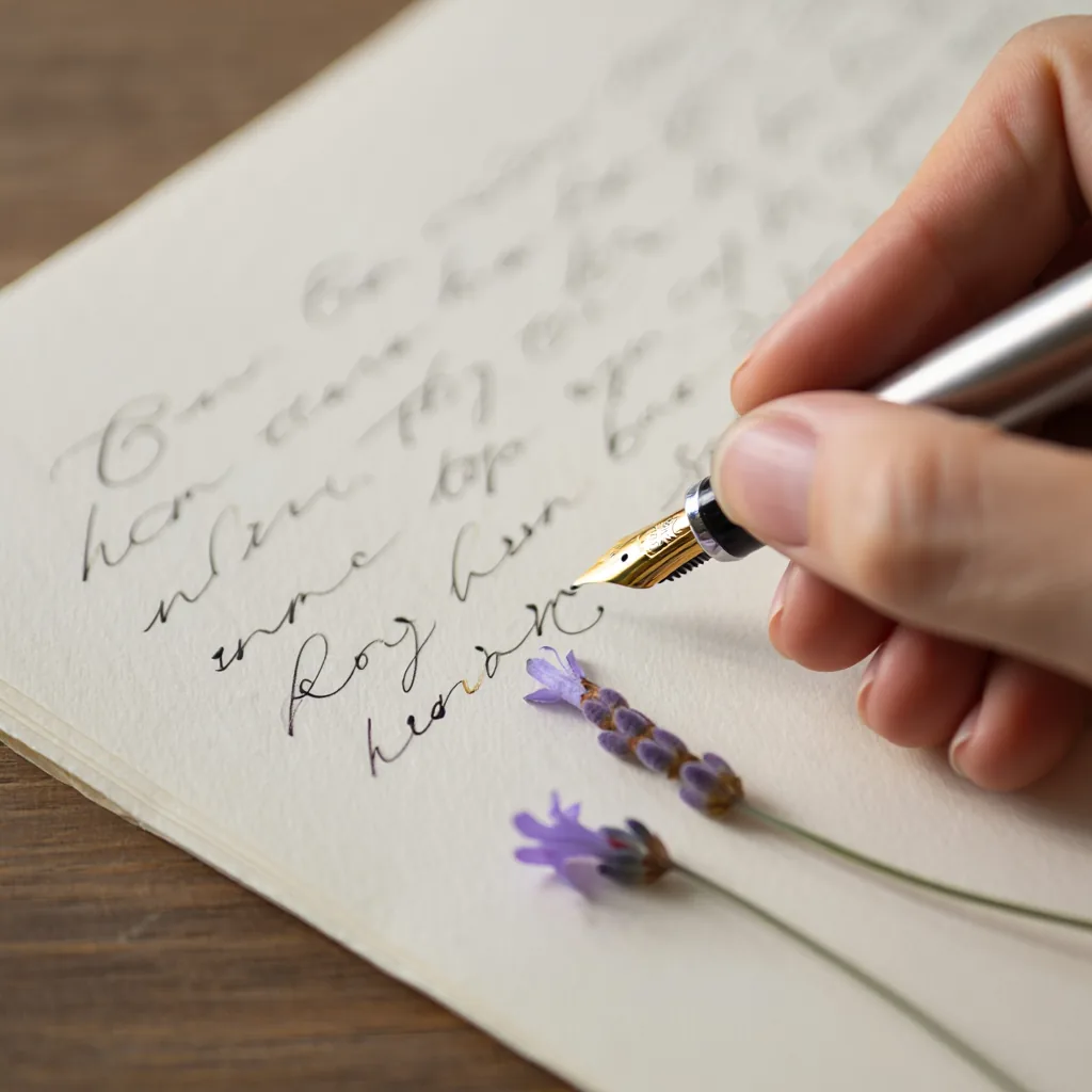 Offrir un bijou spirituel : guide complet des occasions | OkO-OKO™ Écriture d'un mot doux à la main