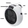 Chauffage électrique portable 900W | OkO-OkO