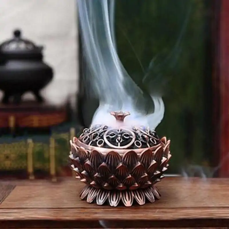 Encens <br> Bruleur Encens Lotus en Bronze. | OkO-OKO™ Bruleur d'encens Lotus | oko oko