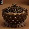 Encens <br> Bruleur Encens Lotus en Bronze. | OkO-OKO™ Lotus Bronze bronze ancien- bruleur d'encens | oko okoBruleur d'encens variante 2 marron ancien | oko oko