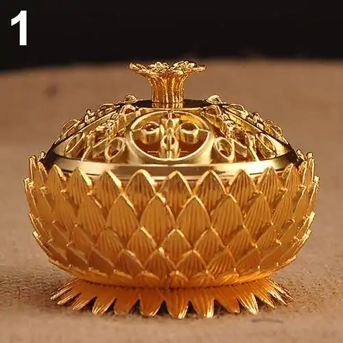 Encens <br> Bruleur Encens Lotus en Bronze. | OkO-OKO™ Bruleur d'encens variante 1 dorée | oko oko