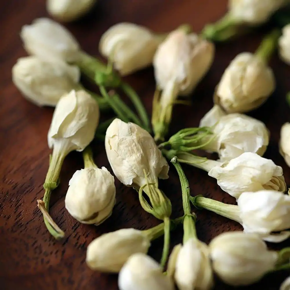 Thee en Infusie <br>Jasmijnbloem. | OkO-OKO™ Jasmijnbloementhee in close-up | oko oko