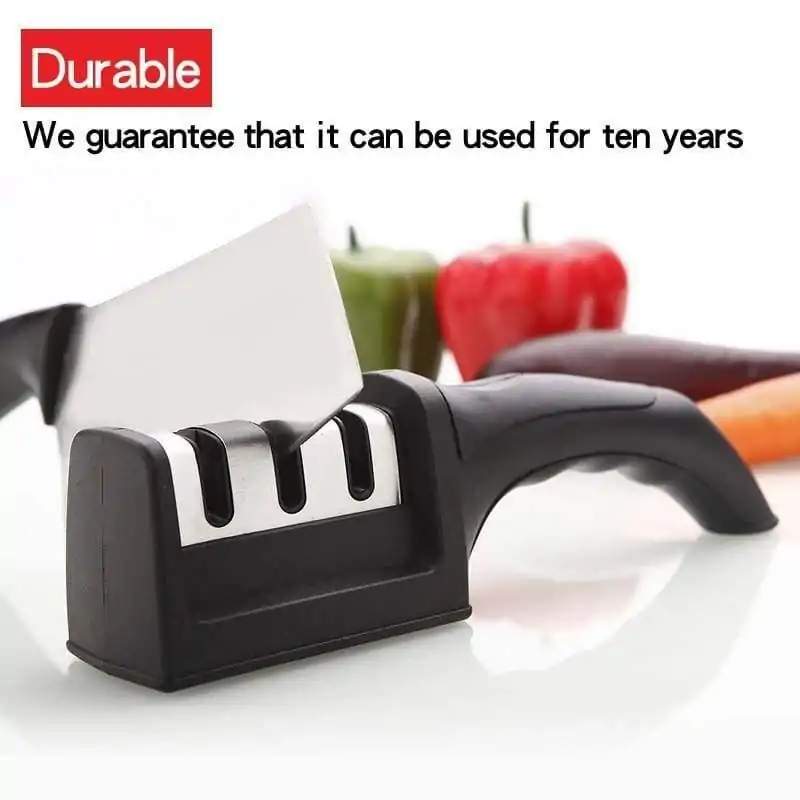 Kitchen Utensils Professional Sharpener. | OkO-OKO™ black knife sharpener with peppers | oko oko