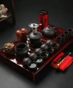Service à thé antracite avec plateau pour cerémonie du thé chinoise | oko oko