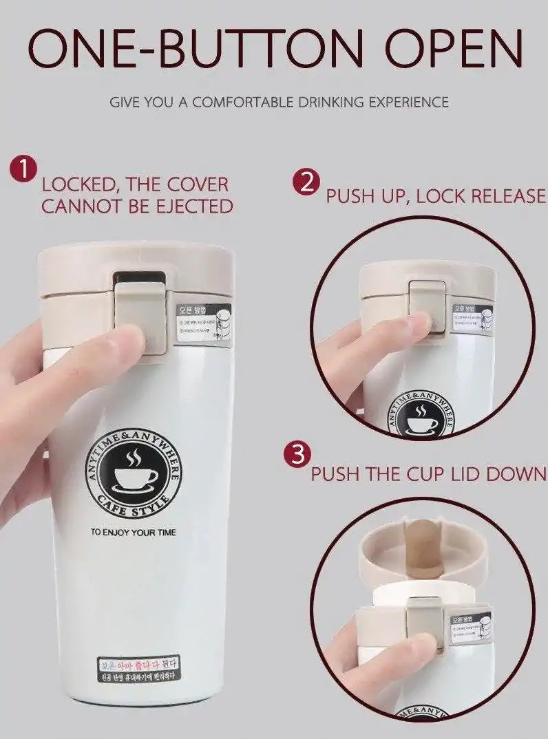 Thermos <br> Mug isotherme étanche 350 & 500 ML. | OkO-OKO™ Mug isotherme étanche double vérouillage | oko oko