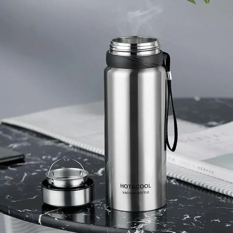 Thermos <br>Inox 600 & 1200 ML | OkO-OKO™ Thermos Inox 750/1200 ML avec bouchon vraiment étanche | oko oko