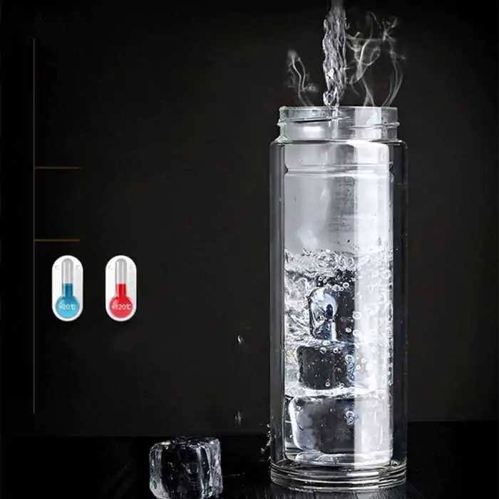Théière Nomade <br> Avec infuseur. | OkO-OKO™ Thermos en verre pour le chaud et le froid avec infuseur en inox | oko oko