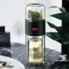 Thermos en verre avec infuseur de face  | oko oko