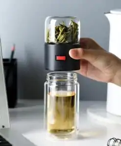 Thermoskanne aus Glas mit Aufgussfilter | oko oko