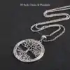 Spiritueller Schmuck Lebensbaum Anhänger 925 Silber. | OkO-OKO™ Lebensbaum-Anhänger 925er Silber mit Kette 50cm | oko oko