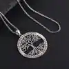 Spiritueller Schmuck Lebensbaum Anhänger 925 Silber. | OkO-OKO™ Lebensbaum-Anhänger Silber 925 flach gelegt | oko oko