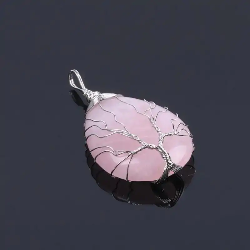 Bijou Lithothérapie <br> Pendentif goutte d'eau (13 variantes). | OkO-OKO™ Pendentif Goutte d'Eau et arbre de vie | oko oko