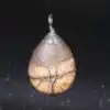 Bijou Lithothérapie <br> Pendentif goutte d'eau (13 variantes). | OkO-OKO™ Pendentif Goutte d'Eau Jaspe Marron | OkO-OkO™