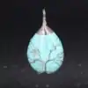 Bijou Lithothérapie <br> Pendentif goutte d'eau (13 variantes). | OkO-OKO™ Pendentif Goutte d'Eau Turquoise | oko oko