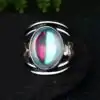 Lithotherapie Schmuck Mondstein Ring. | OkO-OKO™ Mondsteinring auf Stein gesetzt | oko oko