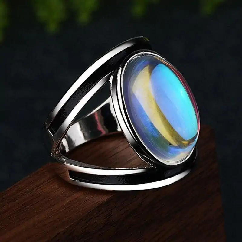 Lithotherapie Schmuck Mondstein Ring. | OkO-OKO™ Boho-Design-Ring aus Mondstein | oko oko
