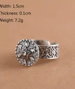 Anillo de plata tibetano | OkO-OkO