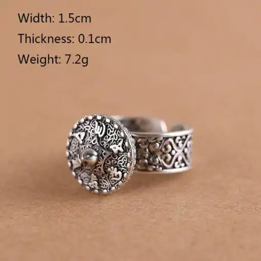 Spiritual Jewel <br> Tibetan ring. | OkO-OKO™ Tibetan silver ring | OkO-OkO