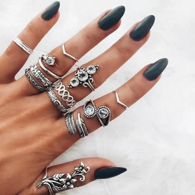 Bijou Etnique et Boho <br> Bague Boho. | OkO-OKO™ Ensemble Boho peace - Bagues assorties | OkO-OkO