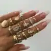 Bijou Etnique et Boho <br> Bague Boho. | OkO-OKO™ Ensemble Boho main de fatima - Bagues assorties | oko oko