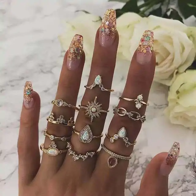 Bijou Etnique et Boho <br> Bague Boho. | OkO-OKO™ Ensemble Boho soleil - Bagues assorties | oko oko