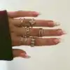 Bijou Etnique et Boho <br> Bague Boho. | OkO-OKO™ Ensemble Boho chaine - Bagues assorties | oko oko