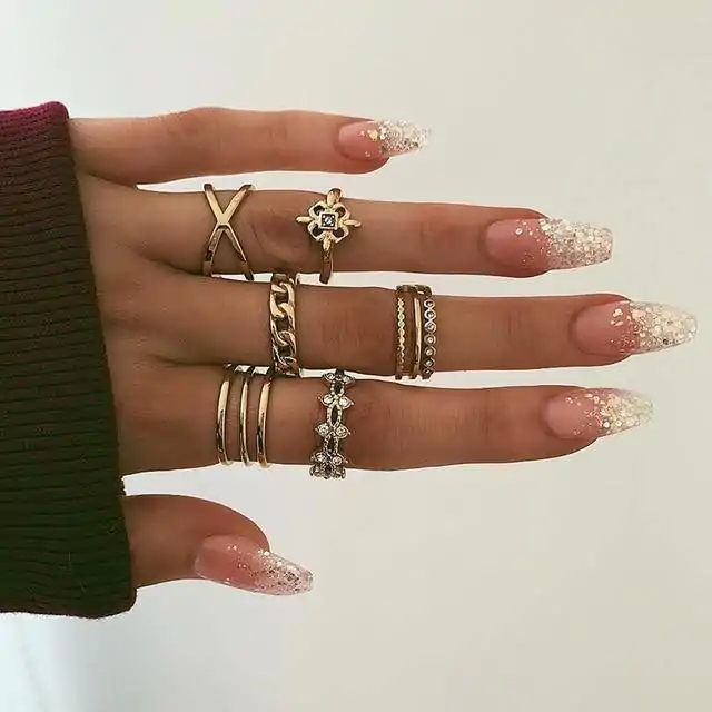 Bijou Etnique et Boho <br> Bague Boho. | OkO-OKO™ Ensemble Boho chaine - Bagues assorties | oko oko