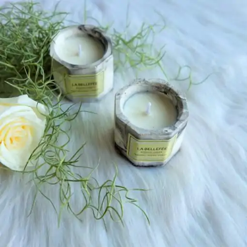 Candle Coconut Wax. | OkO-OKO™ Coconut wax candle with rose | oko