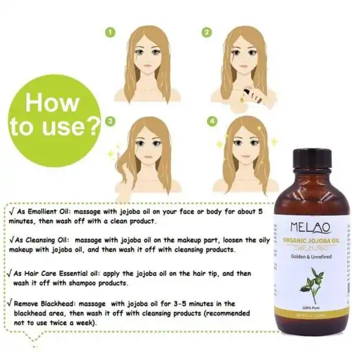 Neutrale olie. Biologische BIO Jojoba-olie. - Afbeelding 5