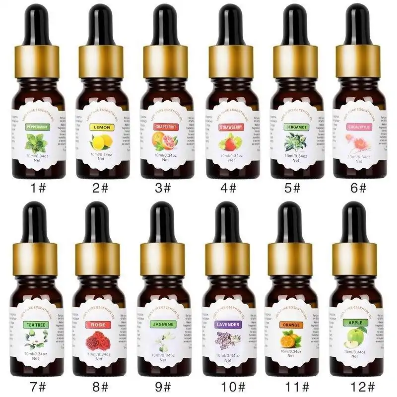 Huile essentielle <br>Pures. | OkO-OKO™ Huiles Essentielles Pures natuerelles pour Humidifier ou bruleur Aromatherapie soulage le Stress | OkO-OkO