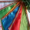 Bouddhisme <br> Drapeau banderole Tibétain. | OkO-OKO™ Drapeau banderole Tibetain présentation des 5 couleurs | OkO-OkO