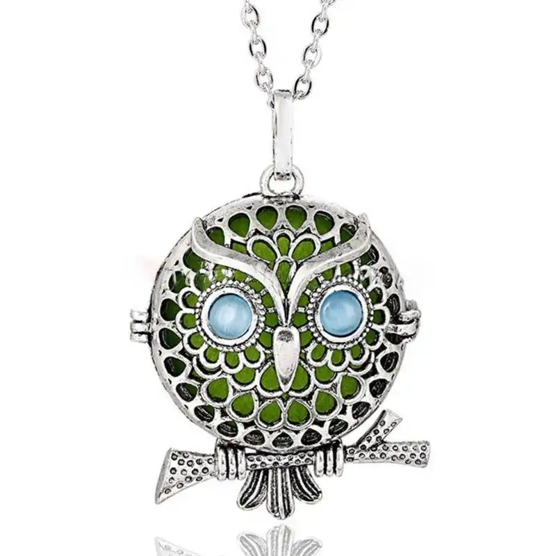 Bijou Diffuseur Huiles Essentielles <br> Pendentif Vintage. | OkO-OKO™ Pendentif diffuseur huiles essentielles chouette | oko oko
