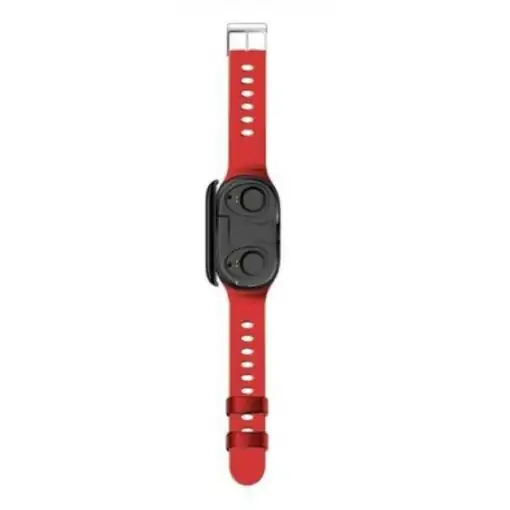 Gadgets Utiles <br>SmartWatch-Pods 2-en-1. | OkO-OKO™ smartwatch earbuds 2-en-1 SmartWatch-Pods Rouge - OkO OkO