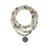 Bijou Spirituel Collier Mala Amazonite. | OkO-OKO™ Collier Mala Amazonite sur fond blanc | oko oko
