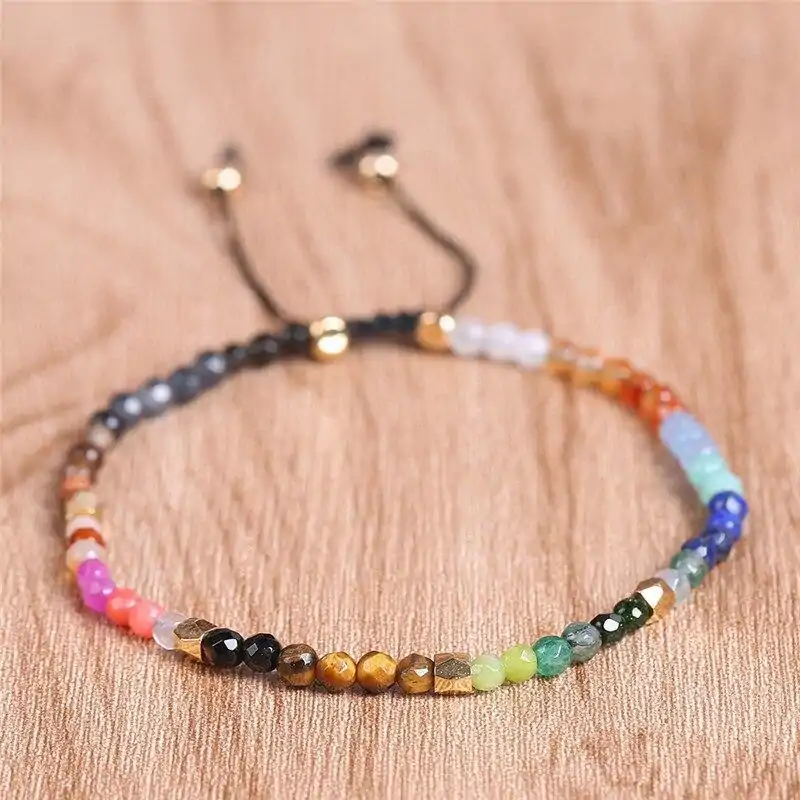 Lithotherapie sieraden <br> 7 Chakras armband. | OkO-OKO™ koop 7 chakra's armband | OkO-OkO