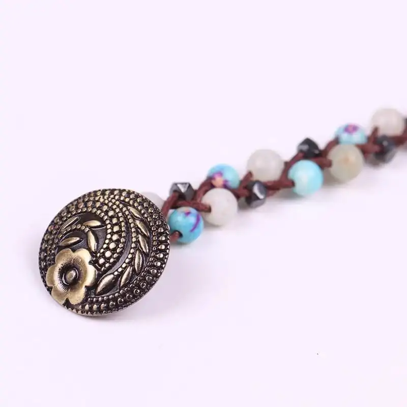 Bijou Lithothérapie <br> Bracelet en pierre Empereur et Amazonite. | OkO-OKO™ bracelet en pierre empereur et amazonite fermoir oko-oko