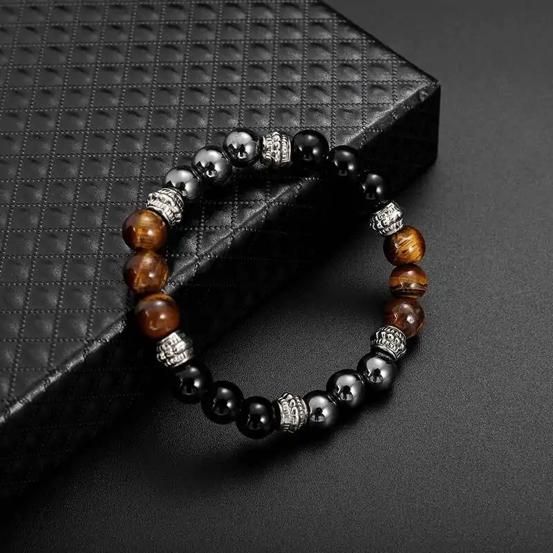 Bijou Lithothérapie <br> Bracelet Oeil De Tigre. | OkO-OKO™ Bracelet Oeil De Tigre | OkO-OkO - OkO-OkO™