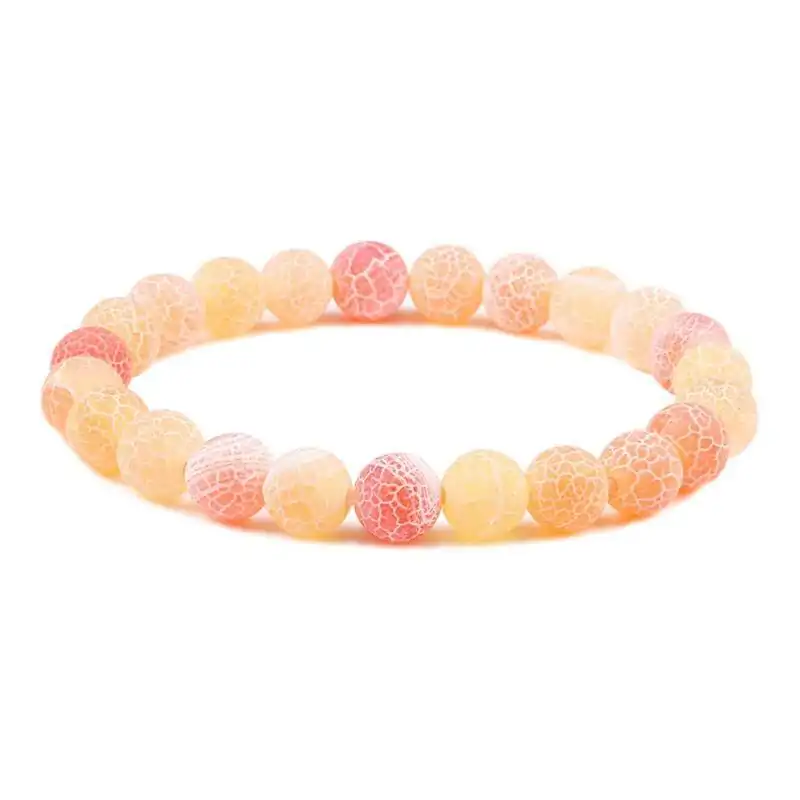 Bijou fantaisie <br> Bracelet pierre naturelle. | OkO-OKO™ Bracelet pierre naturelle orange 8mm | oko oko