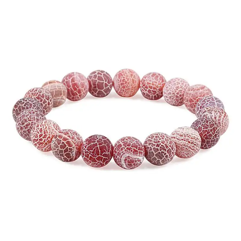 Bijou fantaisie <br> Bracelet pierre naturelle. | OkO-OKO™ Bracelet pierre naturelle rouge 10 mm | oko oko
