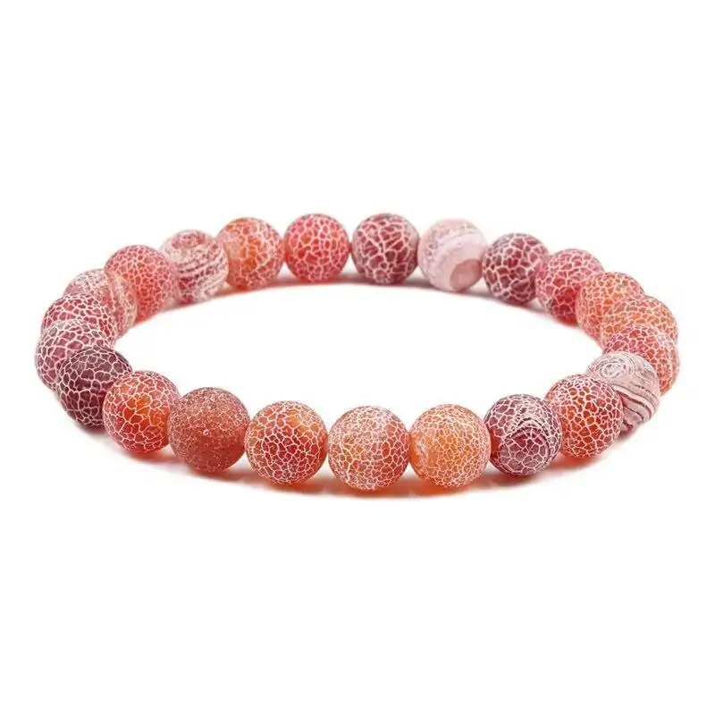 Bijou fantaisie <br> Bracelet pierre naturelle. | OkO-OKO™ Bracelet pierre naturelle rouge 8 mm | oko oko
