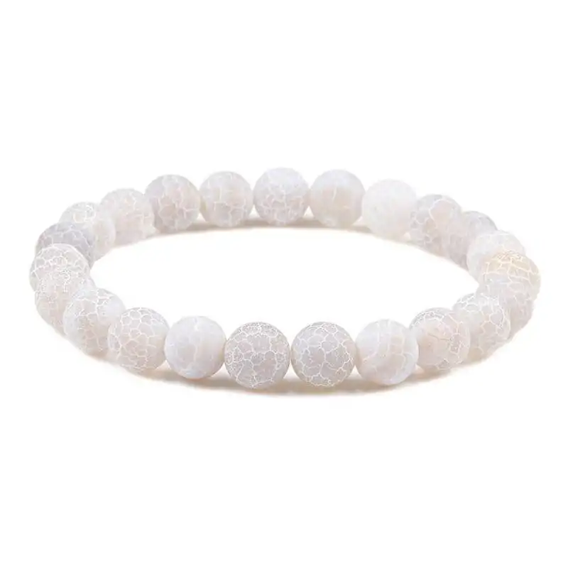 Bijou fantaisie <br> Bracelet pierre naturelle. | OkO-OKO™ Bracelet pierre naturelle grise 8 mm | oko oko