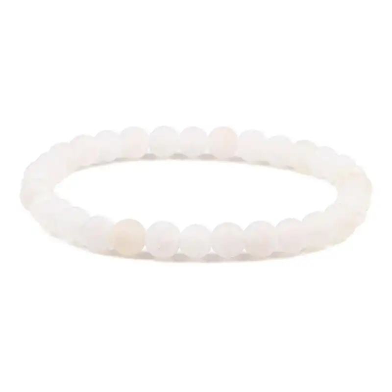 Bijou fantaisie <br> Bracelet pierre naturelle. | OkO-OKO™ Bracelet pierre naturelle blance 6 mm | oko oko