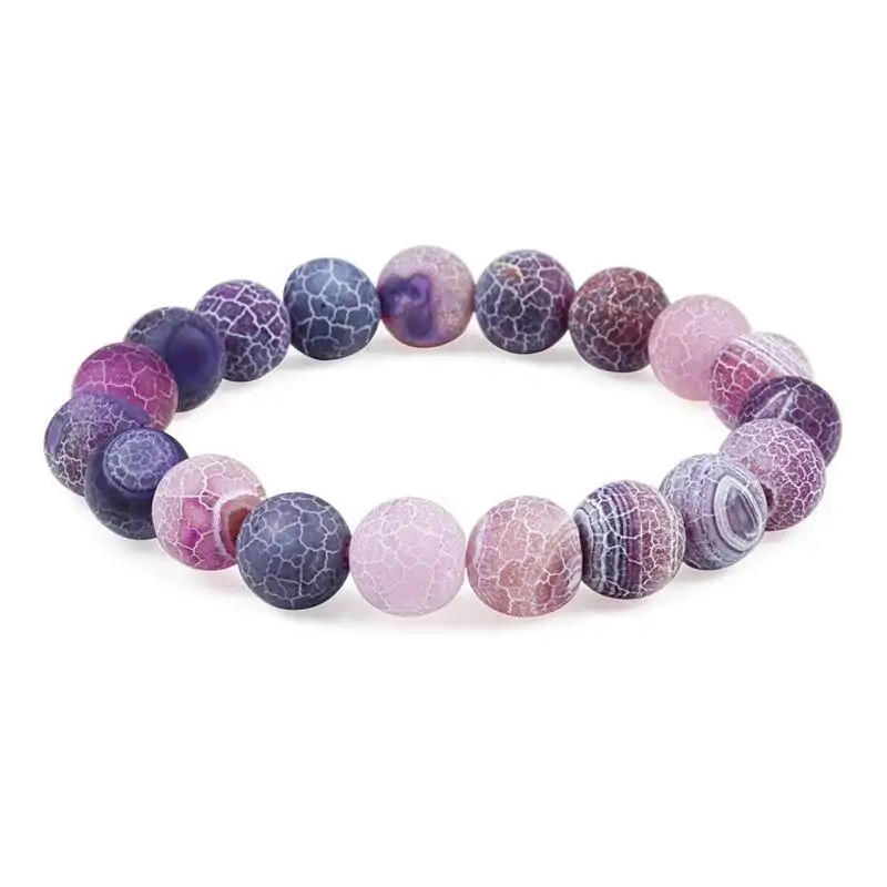 Bijou fantaisie <br> Bracelet pierre naturelle. | OkO-OKO™ Bracelet pierre naturelle violet 10 mm | oko oko