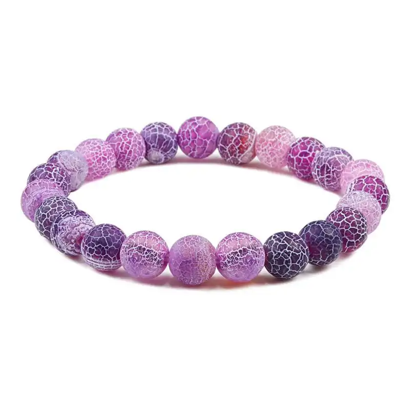 Bijou fantaisie <br> Bracelet pierre naturelle. | OkO-OKO™ Bracelet pierre naturelle violet 8 mm | oko oko