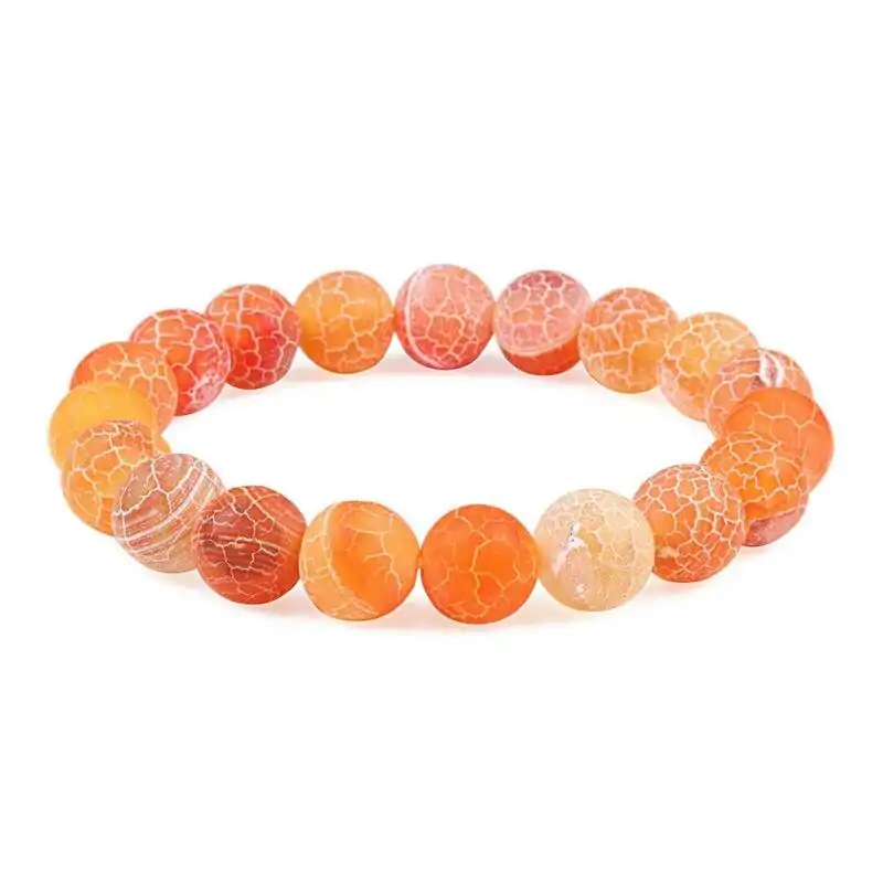 Bijou fantaisie <br> Bracelet pierre naturelle. | OkO-OKO™ Bracelet pierre naturelle orange 10 mm | oko oko